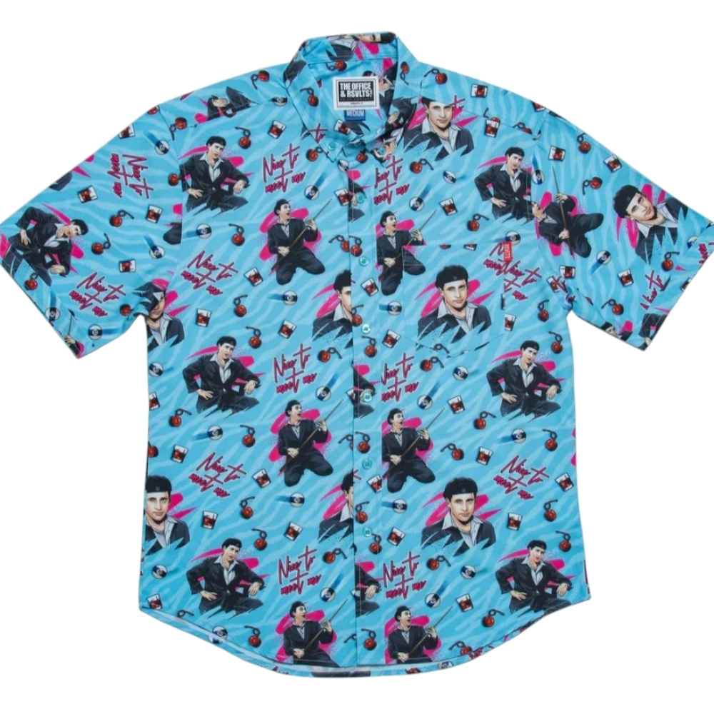 RSVLTS The‎ Office Men's Date Mike Series 2 Funny Grunge Button Down Shirt XL